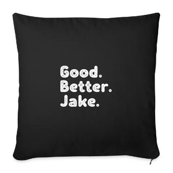 Good better Jake - Sofakissenbezug 45 x 45 cm - Schwarz - Vorne