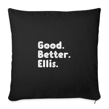 Good better Ellis - Sofa pillowcase 17,3'' x 17,3'' (45 x 45 cm) - black - Front