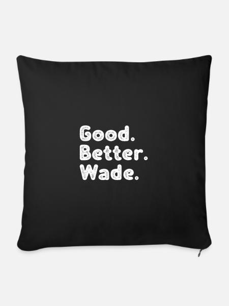 Good better Wade - Sofakissenbezug 45 x 45 cm - Schwarz