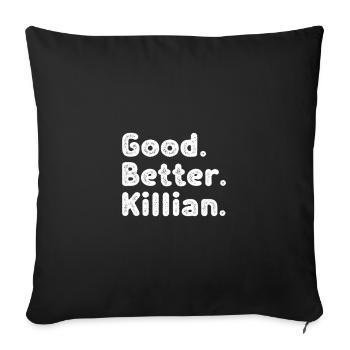 Good better Killian - Sofakissenbezug 45 x 45 cm - Schwarz - Vorne