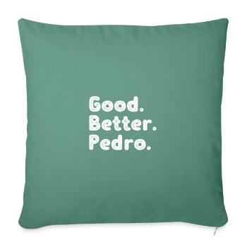 Good better Pedro - Sofa pillowcase 17,3'' x 17,3'' (45 x 45 cm) - cypress green - Front