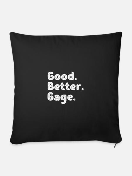 Good better Gage - Sofakissenbezug 45 x 45 cm - Schwarz