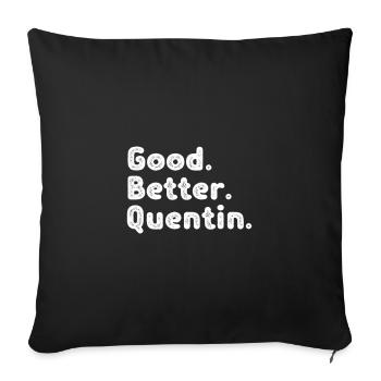 Good better Quentin - Sofakissenbezug 45 x 45 cm - Schwarz - Vorne