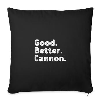 Good better Cannon - Sofa pillowcase 17,3'' x 17,3'' (45 x 45 cm) - black - Front