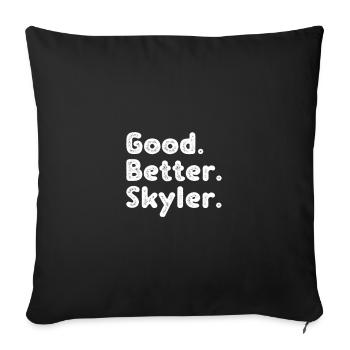 Good better Skyler - Sofakissenbezug 45 x 45 cm - Schwarz - Vorne