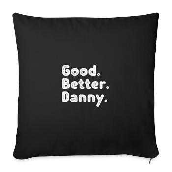 Bon mieux Danny - Housse de coussin décorative 45 x 45 cm - noir - Devant