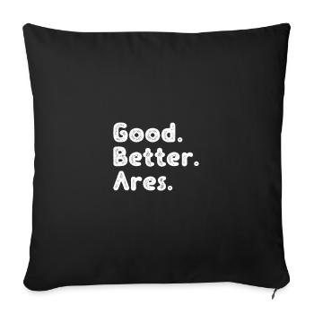 Good better Ares - Sofa pillowcase 17,3'' x 17,3'' (45 x 45 cm) - black - Front