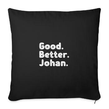 Good better Johan - Sofakissenbezug 45 x 45 cm - Schwarz - Vorne