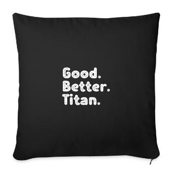 Bon meilleur Titan - Housse de coussin décorative 45 x 45 cm - noir - Devant