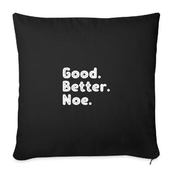 Good better Noe - Sofa pillowcase 17,3'' x 17,3'' (45 x 45 cm) - black - Front