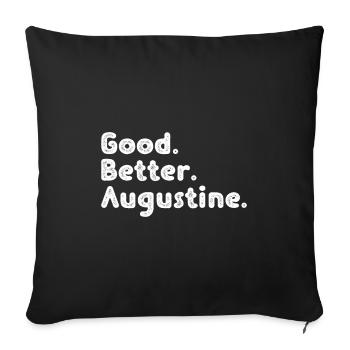 Good better Augustine - Sofa pillowcase 17,3'' x 17,3'' (45 x 45 cm) - black - Front