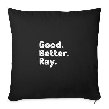 Good better Ray - Sofakissenbezug 45 x 45 cm - Schwarz - Vorne