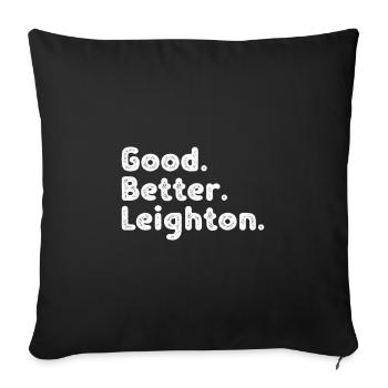 Good better Leighton - Sofa pillowcase 17,3'' x 17,3'' (45 x 45 cm) - black - Front