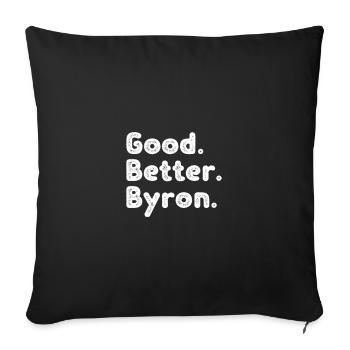 Good better Byron - Sofa pillowcase 17,3'' x 17,3'' (45 x 45 cm) - black - Front