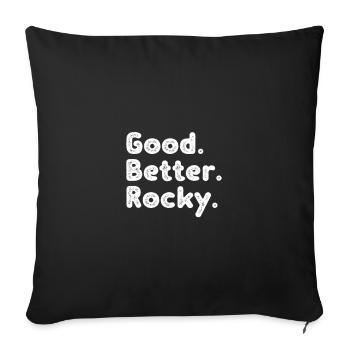 Les mecs cool s’appellent Rocky - Housse de coussin décorative 45 x 45 cm - noir - Devant