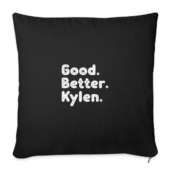 Cool guys are called Kylen - Sofakissenbezug 45 x 45 cm - Schwarz - Vorne