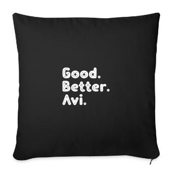 Good better Avi - Sofakissenbezug 45 x 45 cm - Schwarz - Vorne