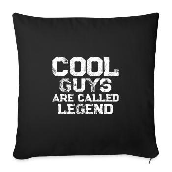 Les gars cool s’appellent Legend - Housse de coussin décorative 45 x 45 cm - noir - Devant