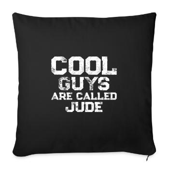 Les mecs cool s’appellent Jude - Housse de coussin décorative 45 x 45 cm - noir - Devant