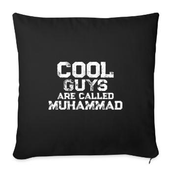 Cool guys are called Muhammad - Sofakissenbezug 45 x 45 cm - Schwarz - Vorne