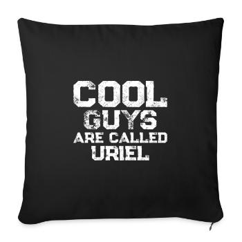 Les mecs cool s’appellent Uriel - Housse de coussin décorative 45 x 45 cm - noir - Devant