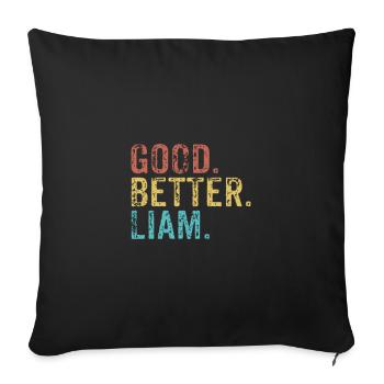 Good better liam - Sofakissenbezug 45 x 45 cm - Schwarz - Vorne