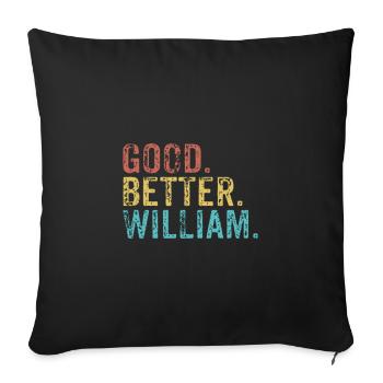 Good better William - Sofakissenbezug 45 x 45 cm - Schwarz - Vorne