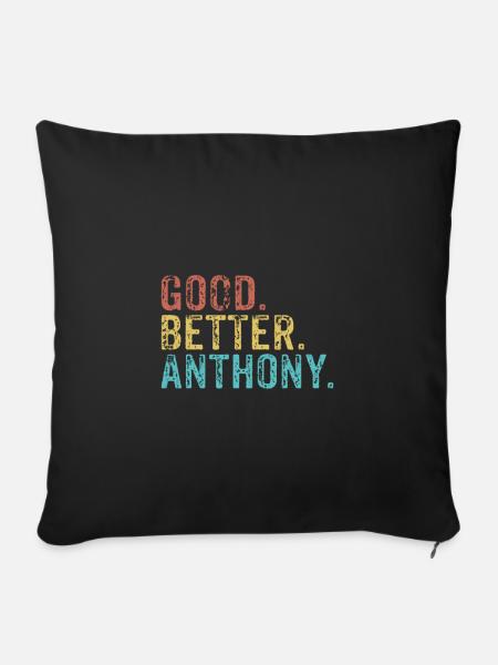 Good better Anthony - Sofakissenbezug 45 x 45 cm - Schwarz