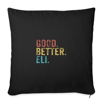 Good better Eli - Sofakissenbezug 45 x 45 cm - Schwarz - Vorne