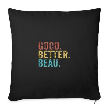 Good better Beau - Sofa pillowcase 17,3'' x 17,3'' (45 x 45 cm) - black - Front