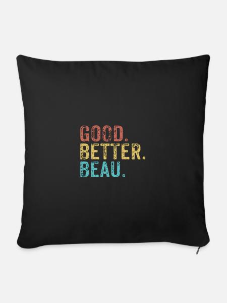 Good better Beau - Sofakissenbezug 45 x 45 cm - Schwarz