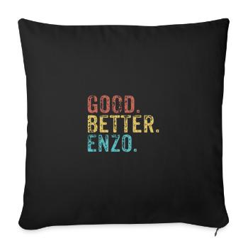 Good better Enzo - Sofa pillowcase 17,3'' x 17,3'' (45 x 45 cm) - black - Front