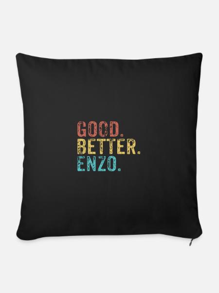 Good better Enzo - Sofakissenbezug 45 x 45 cm - Schwarz