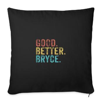 Cool guys are called Bryce - Sofa pillowcase 17,3'' x 17,3'' (45 x 45 cm) - black - Front