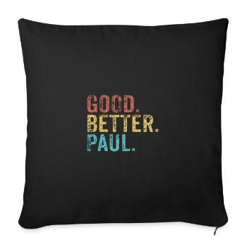 Cool guys are called paul - Sofakissenbezug 45 x 45 cm - Schwarz - Vorne