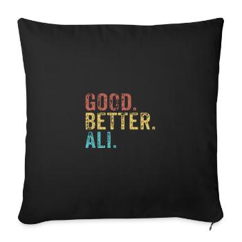 Cool guys are called ali - Sofa pillowcase 17,3'' x 17,3'' (45 x 45 cm) - black - Front