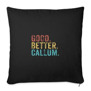 Les mecs cool s’appellent callum - Housse de coussin décorative 45 x 45 cm - noir - Devant