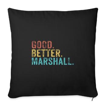 Cool guys are called marshall - Sofa pillowcase 17,3'' x 17,3'' (45 x 45 cm) - black - Front