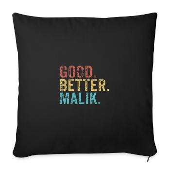 Cool guys are called malik - Sofakissenbezug 45 x 45 cm - Schwarz - Vorne