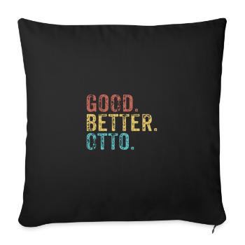 Cool guys are called otto - Sofa pillowcase 17,3'' x 17,3'' (45 x 45 cm) - black - Front