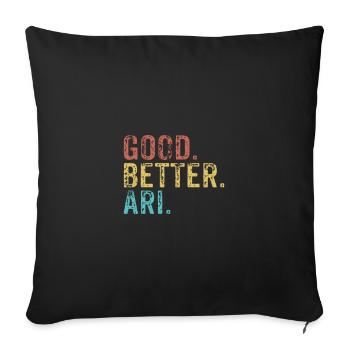 Cool guys are called ari - Sofa pillowcase 17,3'' x 17,3'' (45 x 45 cm) - black - Front
