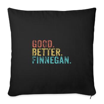 Good better Finnegan - Sofa pillowcase 17,3'' x 17,3'' (45 x 45 cm) - black - Front