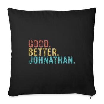 Good better Johnathan - Sofakissenbezug 45 x 45 cm - Schwarz - Vorne