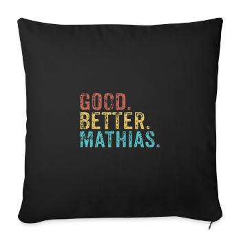 Good better Mathias - Sofakissenbezug 45 x 45 cm - Schwarz - Vorne