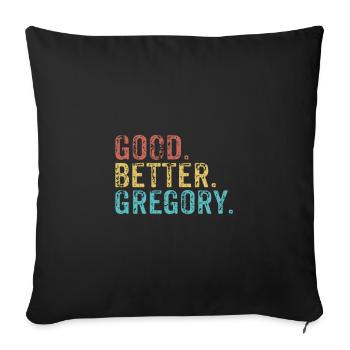 Good better Gregory - Sofakissenbezug 45 x 45 cm - Schwarz - Vorne