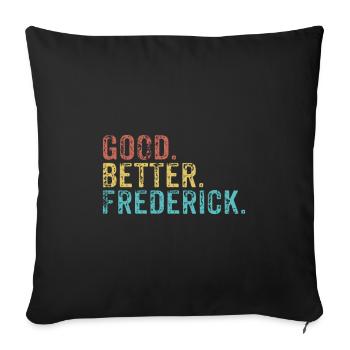 Good better Frederick - Sofa pillowcase 17,3'' x 17,3'' (45 x 45 cm) - black - Front