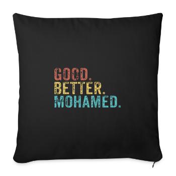 Good better Mohamed - Sofa pillowcase 17,3'' x 17,3'' (45 x 45 cm) - black - Front