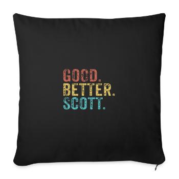 Good better Scott - Sofakissenbezug 45 x 45 cm - Schwarz - Vorne