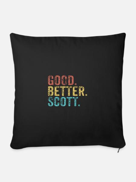 Good better Scott - Sofakissenbezug 45 x 45 cm - Schwarz