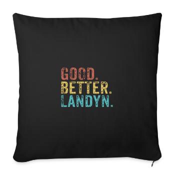 Cool guys are called landyn - Sofa pillowcase 17,3'' x 17,3'' (45 x 45 cm) - black - Front